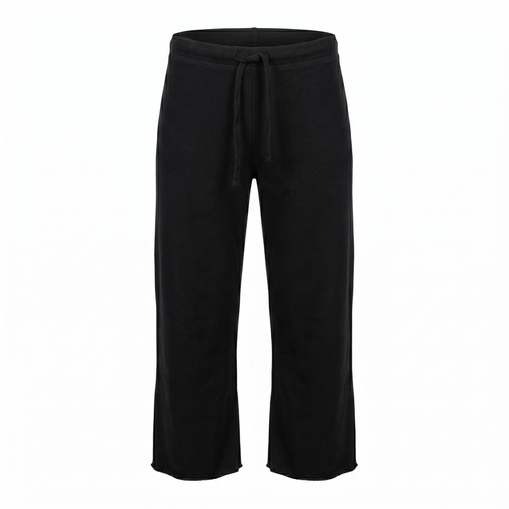 Frank & Eileen Tee Lab Sweatpants Black Cotton Wide Leg Crop Lounge Pants XS 28